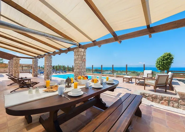 Butterfly With Stunning Sea And Valley Views Theológos