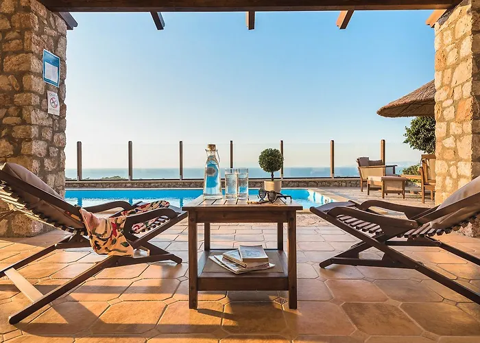 Butterfly With Stunning Sea And Valley Views Villa Theológos