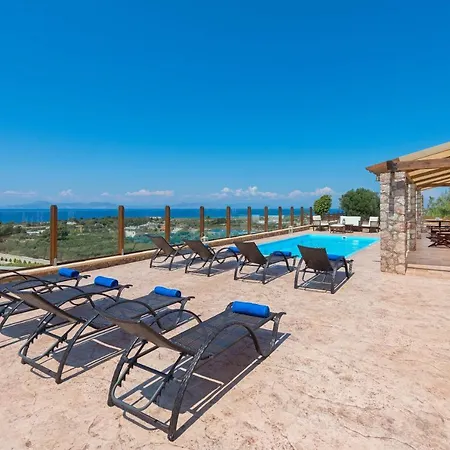 וילה Butterfly With Stunning Sea And Valley Views Theológos